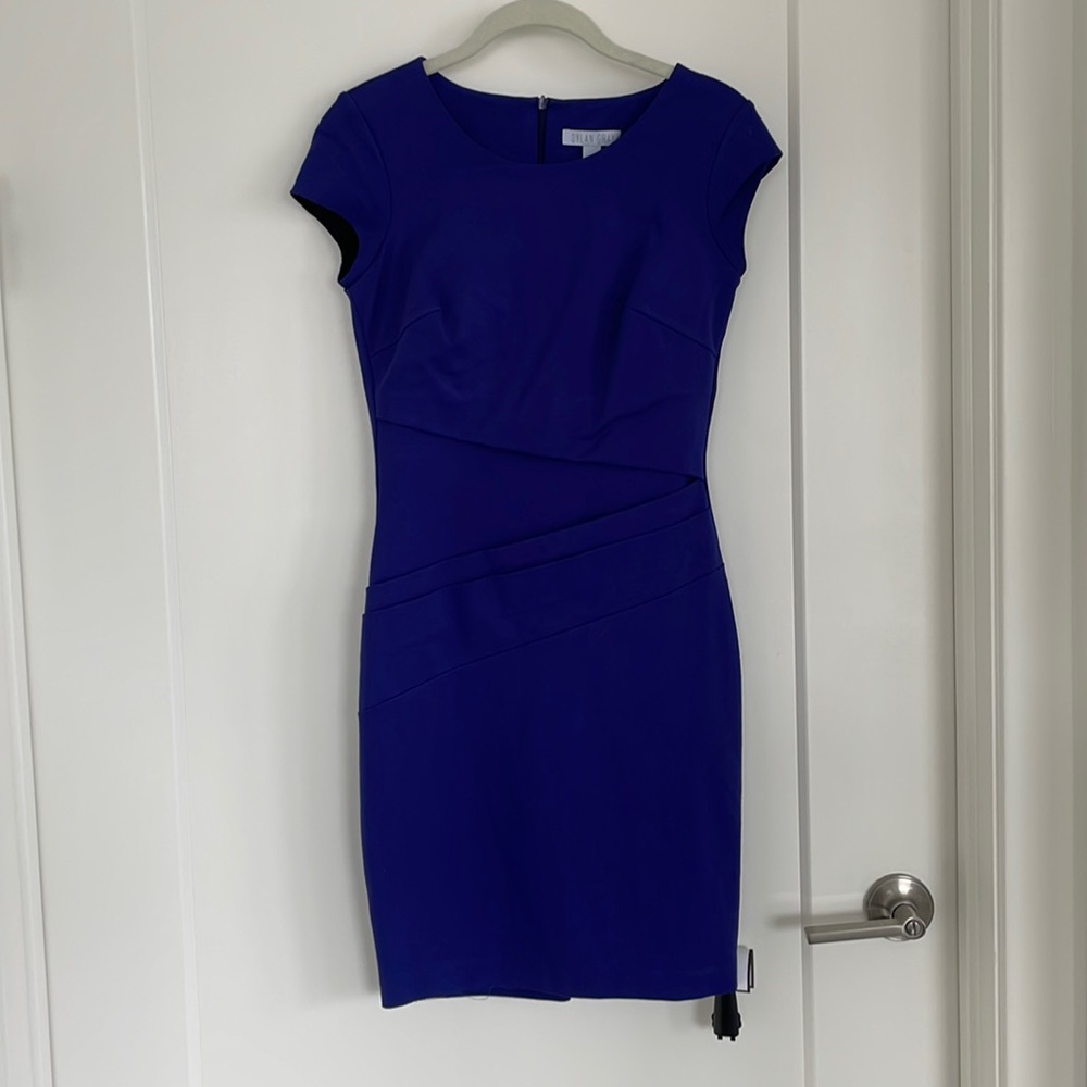 Dark Blue textured dress size small